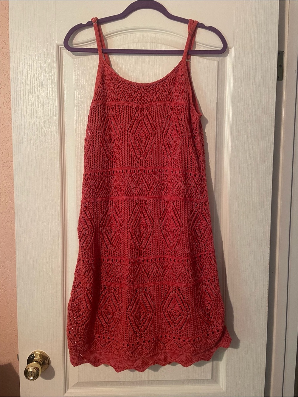Women’s Crochet Slip Dress - Sleeveless Summer Dress
